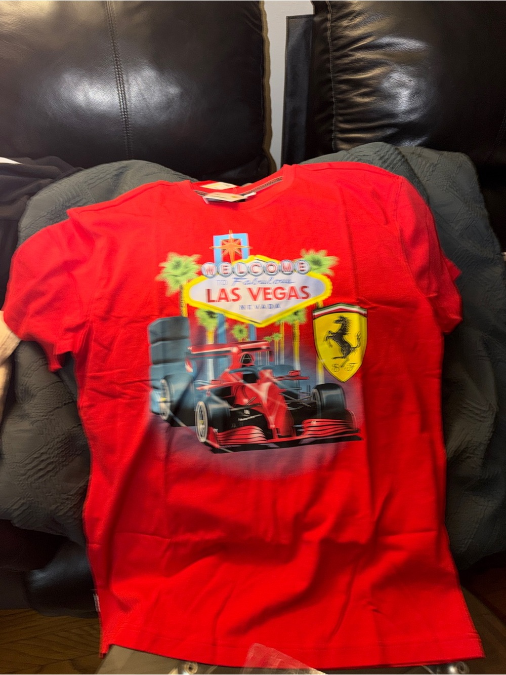Puma Red Las Vegas Race Car Graphic Short Sleeve Tee